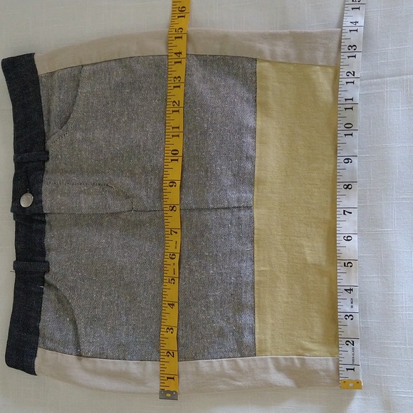 Joe's  denim colorblock Jacqui mini skirt  size 25 - Picture 11 of 12